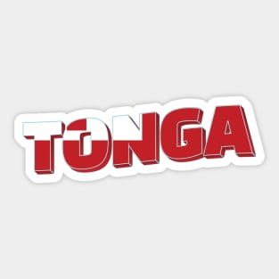 Tonga vintage style retro souvenir Sticker